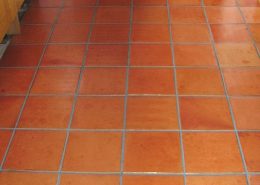Terracotta Cleaned,Sealed and grout recoloured after in Sandbach Cheshire