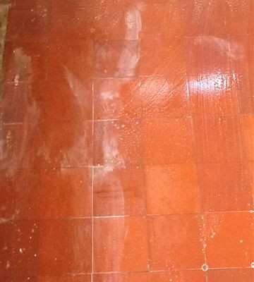 Quarry Tile Meriden Coventry being Cleaned 3