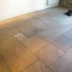 Indian stone floor before cleaning