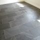 Slate floor before cleaning