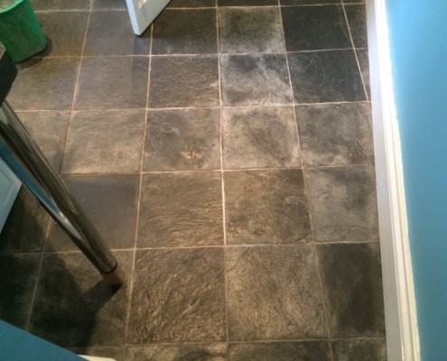 Before Slate tile Cleaning
