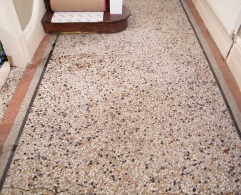 Terrazzo after cleaning
