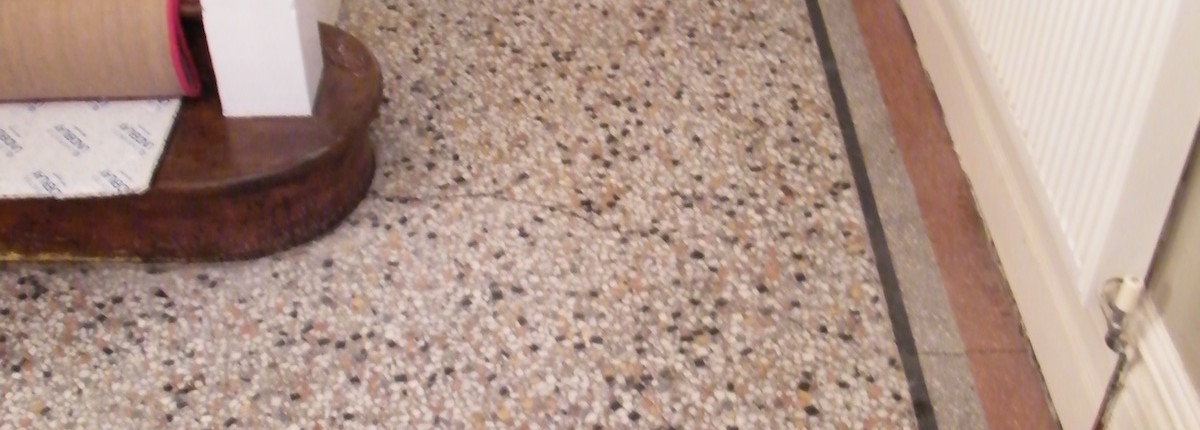Terrazzo floor after cleaning 2