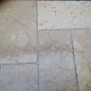 After cleaning Travertine