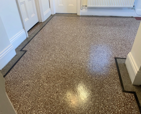 After Terrazzo Floor Cleaning, Restoration, Sealing and Polishing in Leamington Spa, Warwickshire 2