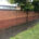 Brick garden wall cleaning in Knutsford, Cheshire after cleaning