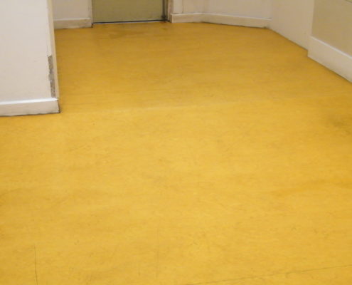 Commercial Vinyl floor in Ashbourne Derbyshire after cleaning