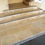 External sandstone stairs after 1