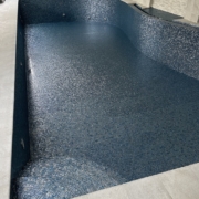 Glass Mosaic to internal pool and textured porcelain to pool surround cleaning and sealing - after 3