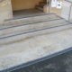 Gritstone steps after cleaning