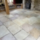 Indian stone floor after cleaning and sealing in Eccleshall, Staffordshire