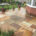 Indian stone patio in Holmes Chapel, Cheshire after cleaning