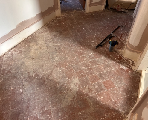 Old Quarry tiled floor deep cleaned, stripped and sealed in Hoylake, Wirral before Old Quarry tiled floor deep cleaned, stripped and sealed in Hoylake, Wirral before