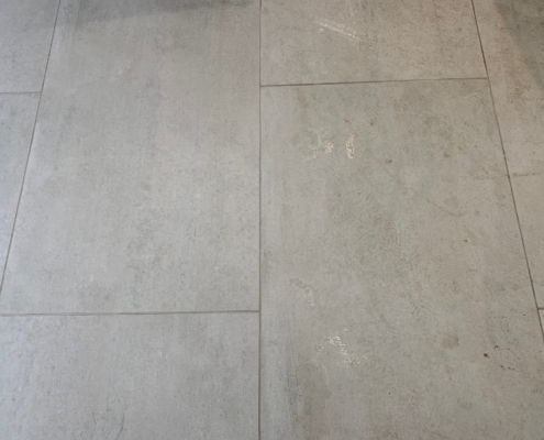 Porcelain Floor Cleaning and Sealing in Solihull, West Midlands before