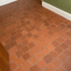 Quarry tiled floor after cleaning and sealing in Glossop, Derbyshire