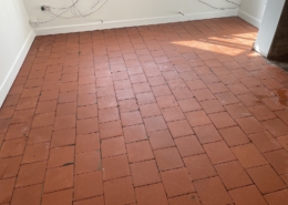 Quarry tiled floor after cleaning and sealing in Market Drayton, Shropshire