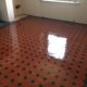 Quarry tiled floor in Belper Derbyshire after cleaning and sealing