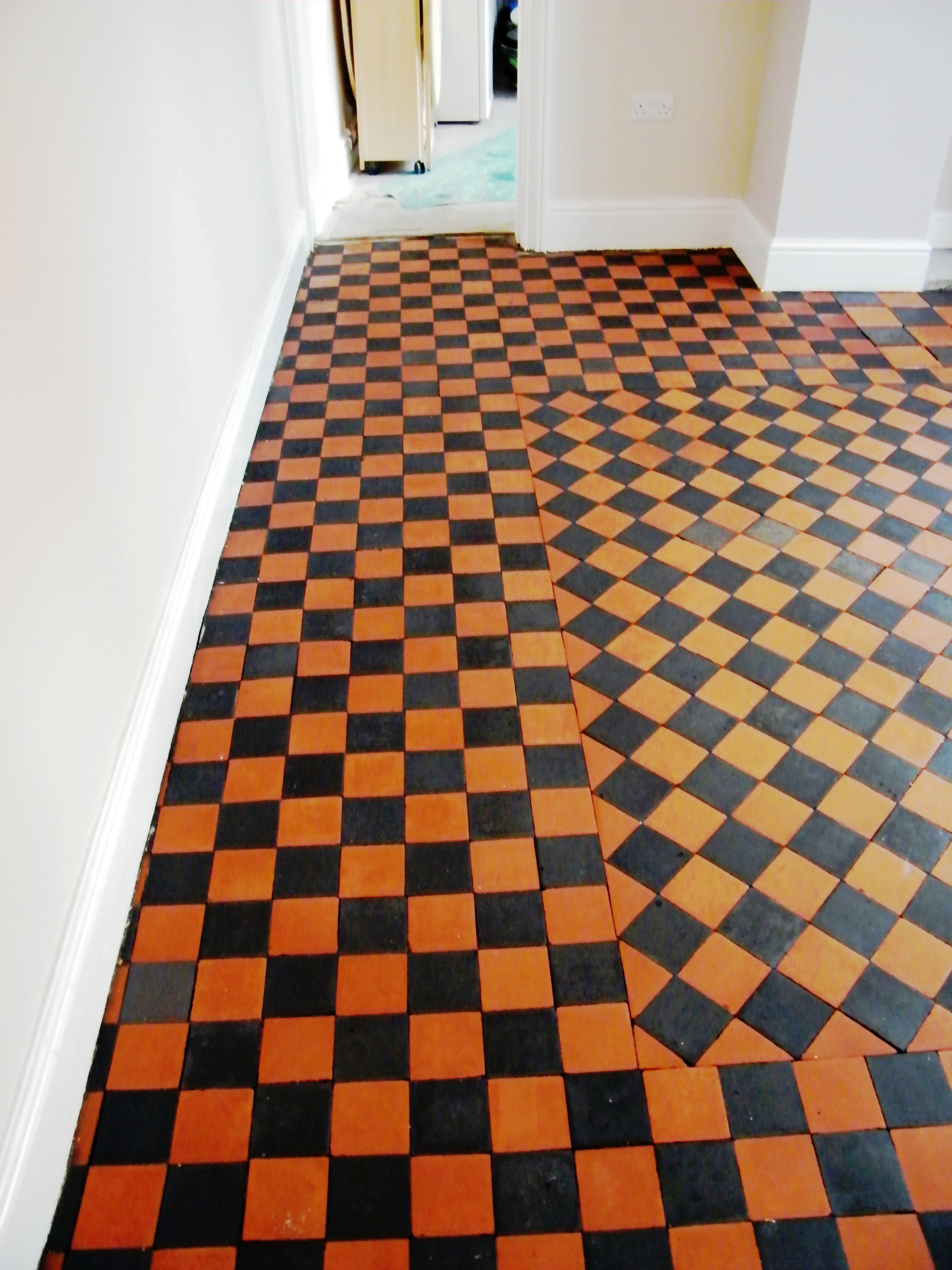 Quarry tile floor cleaning and sealing in Matlock, Derbyshire - Tile ...