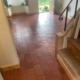 Quarry tiles after cleaning and sealing in Utkinton, near Tarporley, Cheshire