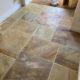 Sandstone floor and grout cleaning and sealing in Willoughby, Warwickshire, after
