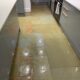 Sandstone floor cleaning, sealing and polishing in Solihull, West Midlands, after