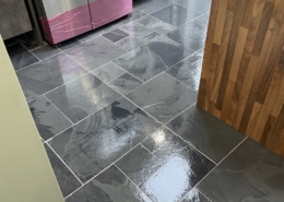 Slate floor after cleaning and sealing in Cheadle Hulme, Stockport, Cheshire 2