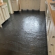 Slate floor after cleaning and sealing in Longnor near Leek, Staffordshire