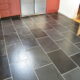 Slate floor cleaning in Abbots Bromley Near Rugeley, Staffordshire - after stripping, cleaning and sealing