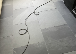 Slate floors after cleaning and sealing in Wybunbury, Nantwich, Cheshire 1