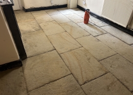 Stone floor deep cleaned and sealed in Alfreton Derbyshire after