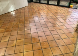 Terracotta Floor Cleaning, Honing, Sealing and Polishing in Priors Marston, Warwickshire after