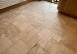 Travertine Floor and Grout Deep Cleaning, Honing and Sealing in Droitwich, Worcestershire after