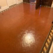 Victorian Minton floor cleaning, sealing and polishing in Four Oaks, Sutton Coldfield, West Midlands after