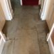 Yorkstone Flagstone hall floor in Matlock Derbyshire after cleaning