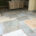Yorkstone kitchen floor in Ollerton, Cheshire after cleaning