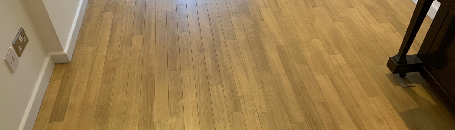 Karndean vinyl floor deep cleaning, sealing and dressing, Solihull, West Midlands, after