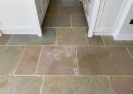 Limestone floor cleaning, honing and sealing in Leamington Spa, Warwickshire, after-1