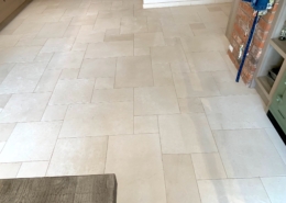 Limestone floor deep cleaning and sealing, Evesham, Worcestershire, after