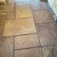 Sandstone kitchen floor deep cleaning, sealing & polishing (satin) in Aston Cantlow, Warwickshire, after1