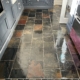 Slate floors to Lounge and Kitchen cleaned, stripped and sealed in Christleton, Cheshire, after