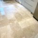 Travertine kitchen floor deep cleaning, honing, repairing and sealing in Redditch, Worcestershire, after