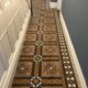 Victorian/Minton hall floor deep cleaning , stripping and sealing in Macclesfield Cheshire, after